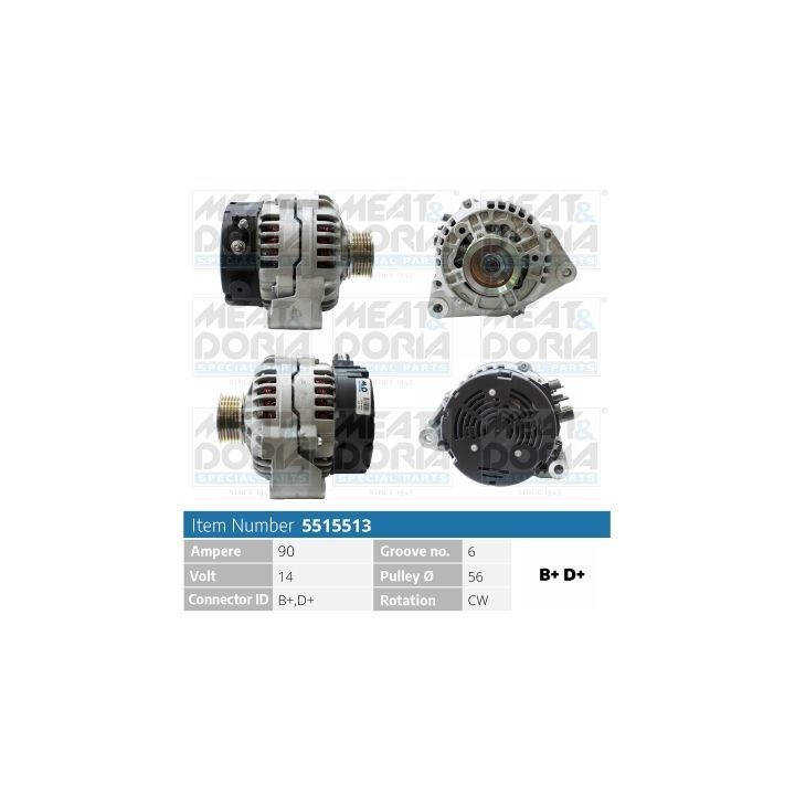 Kintamosios srovės generatorius MEAT & DORIA 5515513