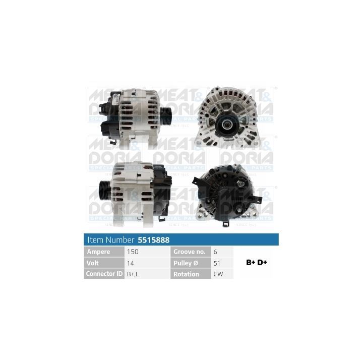 Kintamosios srovės generatorius MEAT & DORIA 5515888