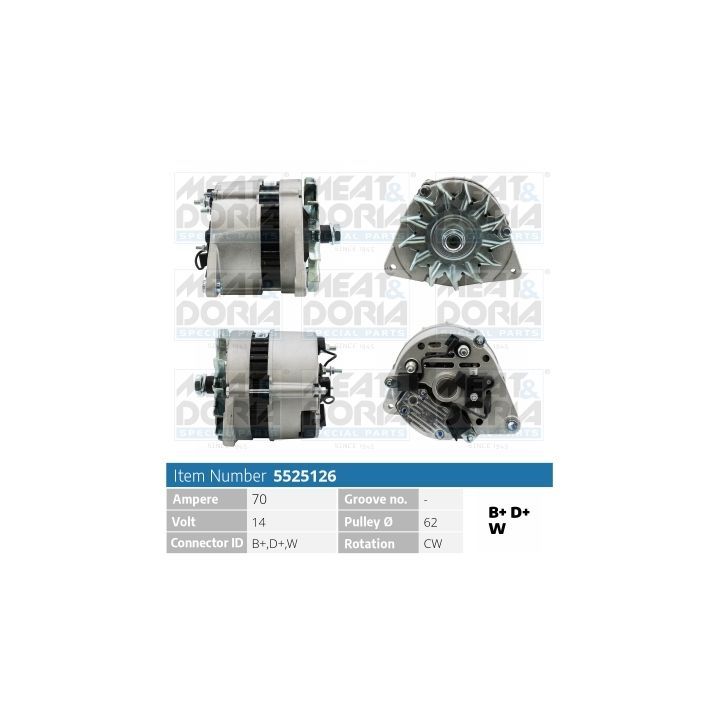 Kintamosios srovės generatorius MEAT & DORIA 5525126