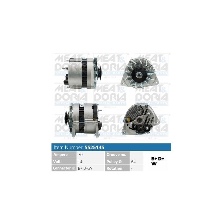 Kintamosios srovės generatorius MEAT & DORIA 5525145