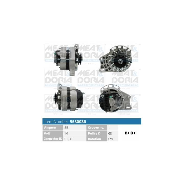 Kintamosios srovės generatorius MEAT & DORIA 5530036