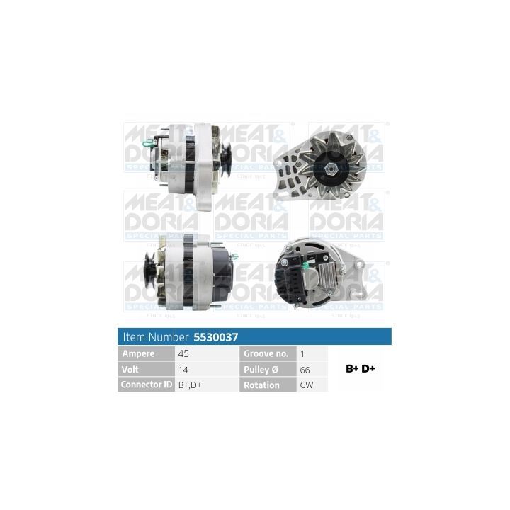 Kintamosios srovės generatorius MEAT & DORIA 5530037