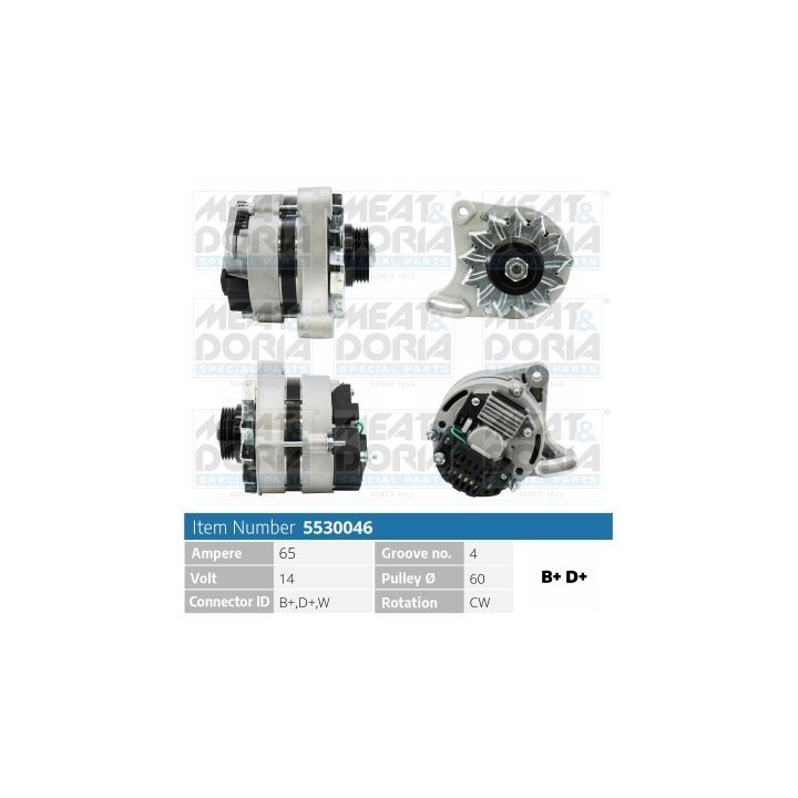 Kintamosios srovės generatorius MEAT & DORIA 5530046