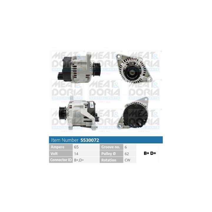 Kintamosios srovės generatorius MEAT & DORIA 5530072