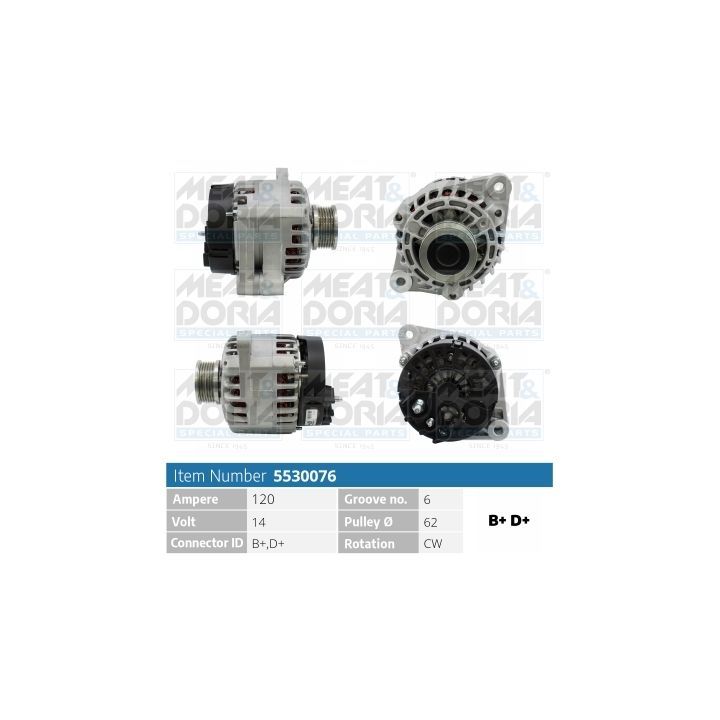 Kintamosios srovės generatorius MEAT & DORIA 5530076