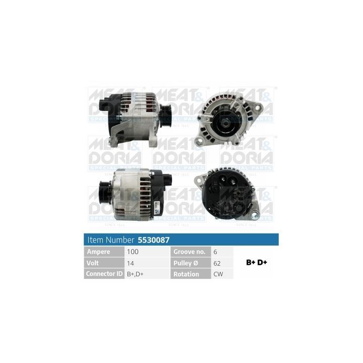 Kintamosios srovės generatorius MEAT & DORIA 5530087