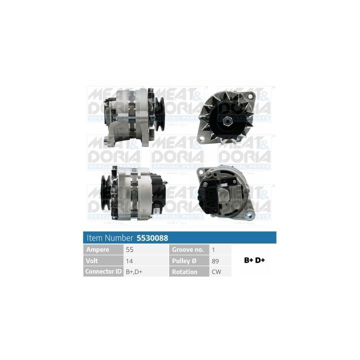 Kintamosios srovės generatorius MEAT & DORIA 5530088