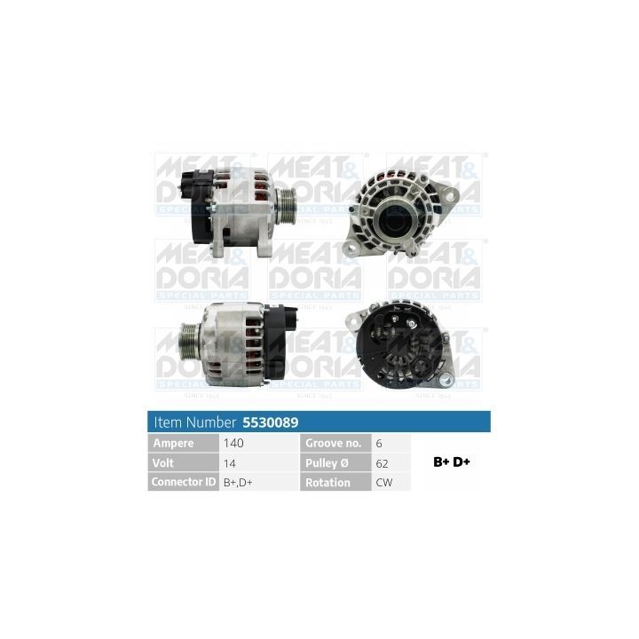 Kintamosios srovės generatorius MEAT & DORIA 5530089