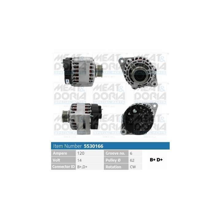 Kintamosios srovės generatorius MEAT & DORIA 5530166