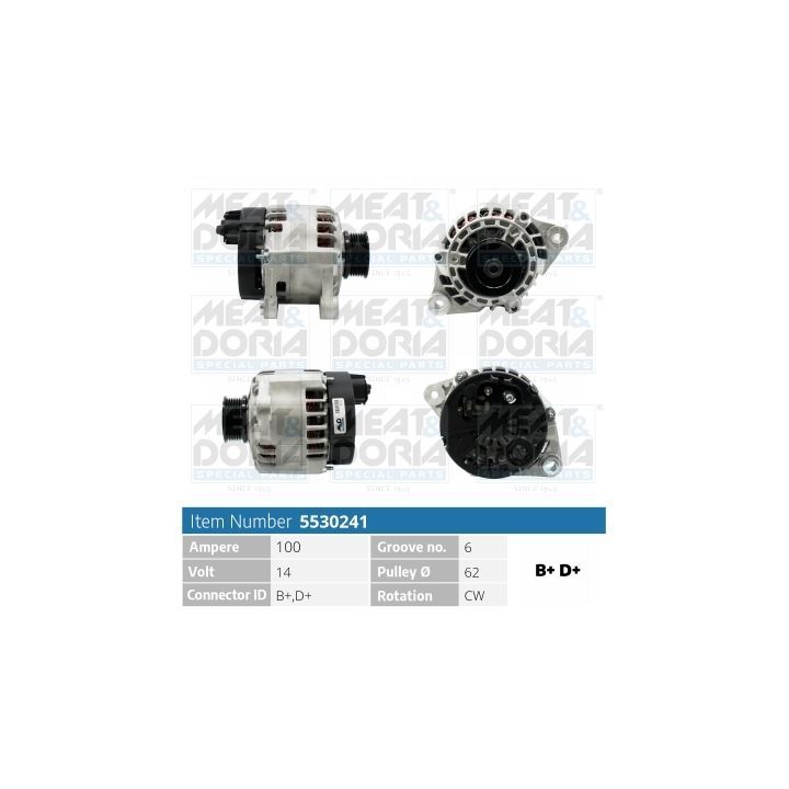 Kintamosios srovės generatorius MEAT & DORIA 5530241