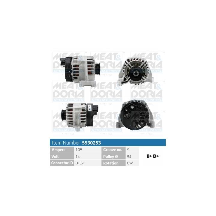 Kintamosios srovės generatorius MEAT & DORIA 5530253