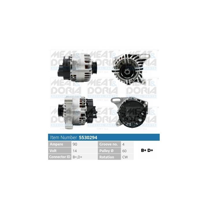 Kintamosios srovės generatorius MEAT & DORIA 5530294