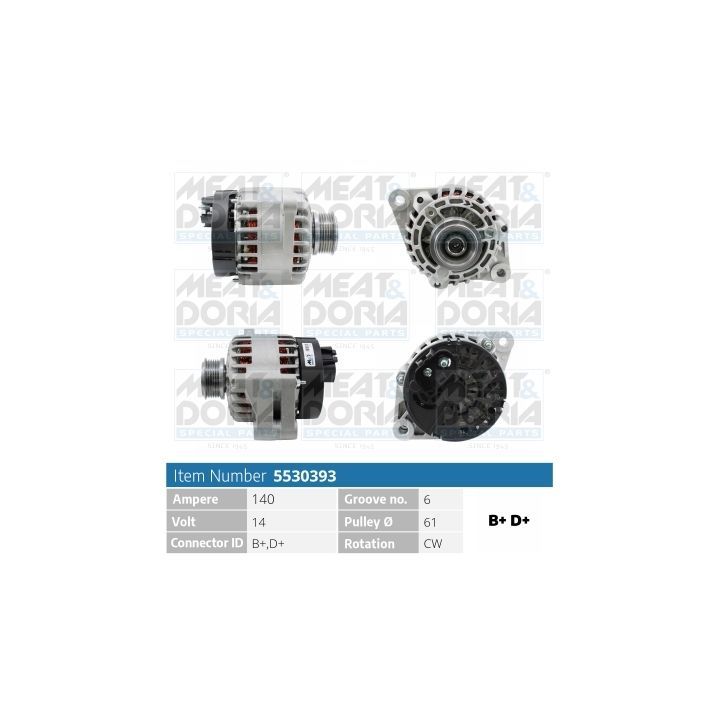 Kintamosios srovės generatorius MEAT & DORIA 5530393
