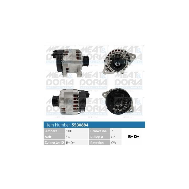 Kintamosios srovės generatorius MEAT & DORIA 5530884