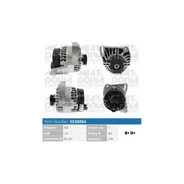 Kintamosios srovės generatorius MEAT & DORIA 5530894