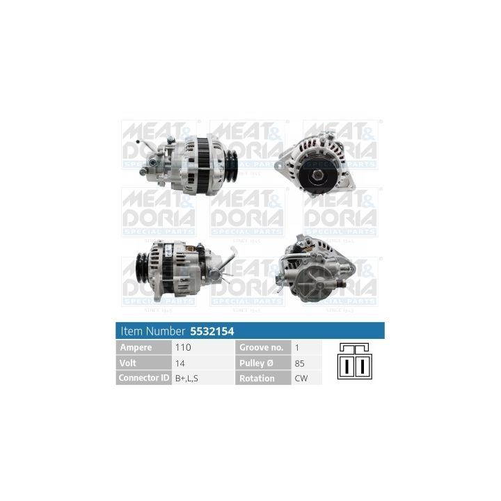 Kintamosios srovės generatorius MEAT & DORIA 5532154