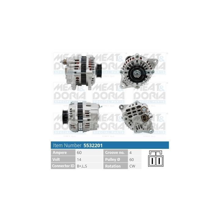 Kintamosios srovės generatorius MEAT & DORIA 5532201