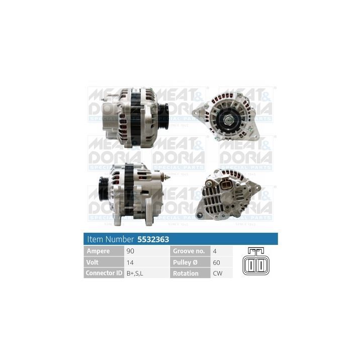 Kintamosios srovės generatorius MEAT & DORIA 5532363