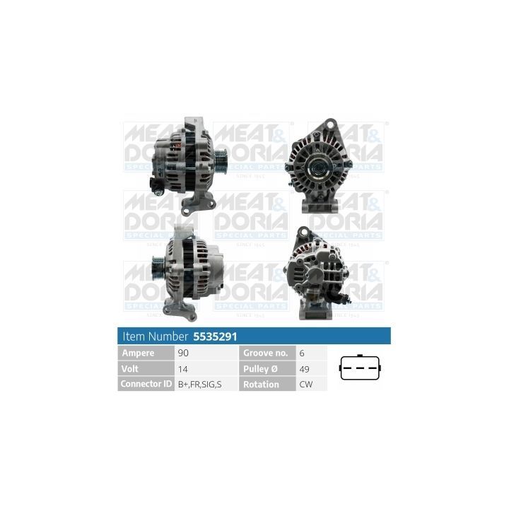 Kintamosios srovės generatorius MEAT & DORIA 5535291