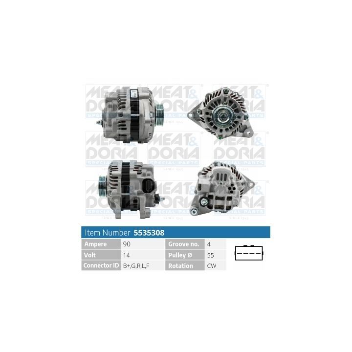 Kintamosios srovės generatorius MEAT & DORIA 5535308