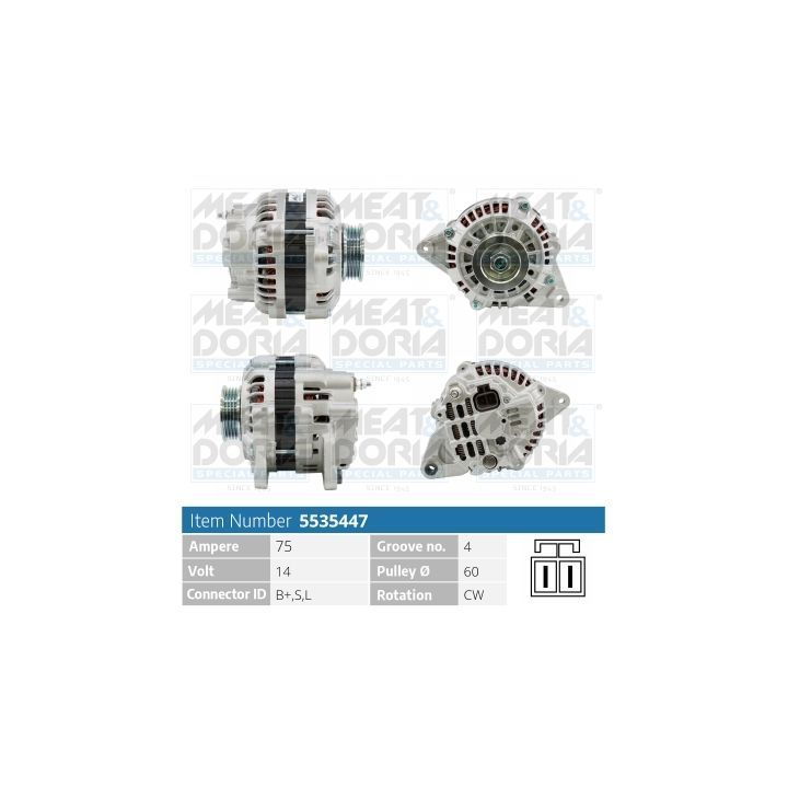 Kintamosios srovės generatorius MEAT & DORIA 5535447