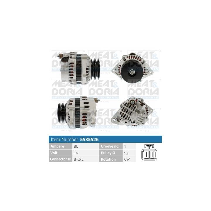 Kintamosios srovės generatorius MEAT & DORIA 5535526