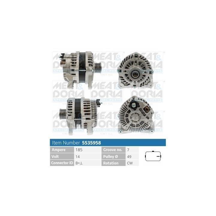 Kintamosios srovės generatorius MEAT & DORIA 5535958