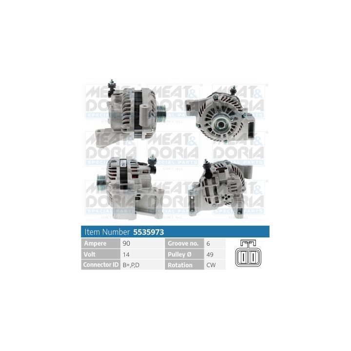 Kintamosios srovės generatorius MEAT & DORIA 5535973