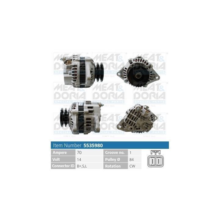 Kintamosios srovės generatorius MEAT & DORIA 5535980