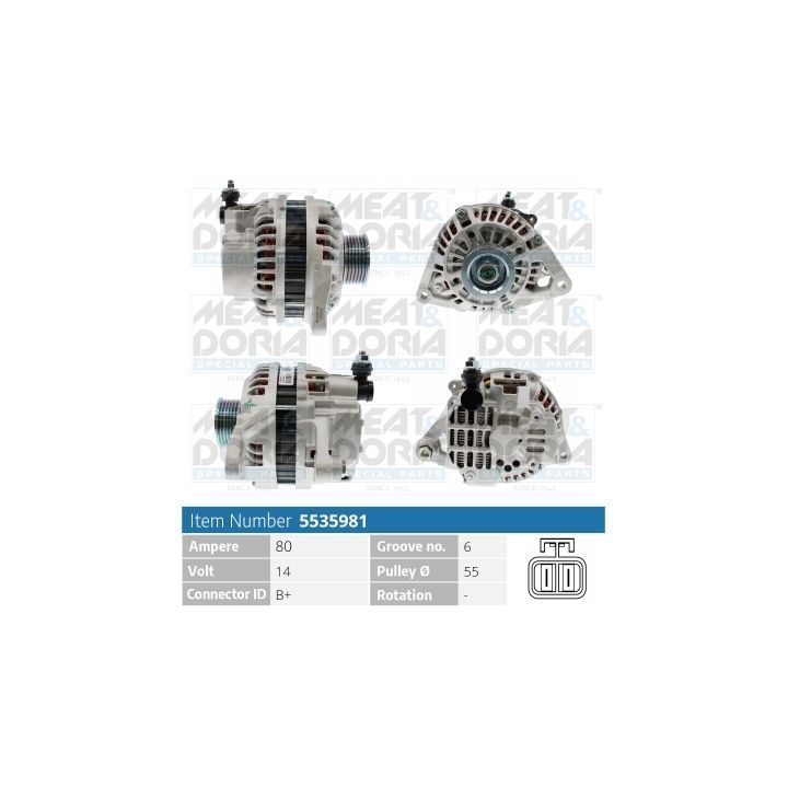 Kintamosios srovės generatorius MEAT & DORIA 5535981