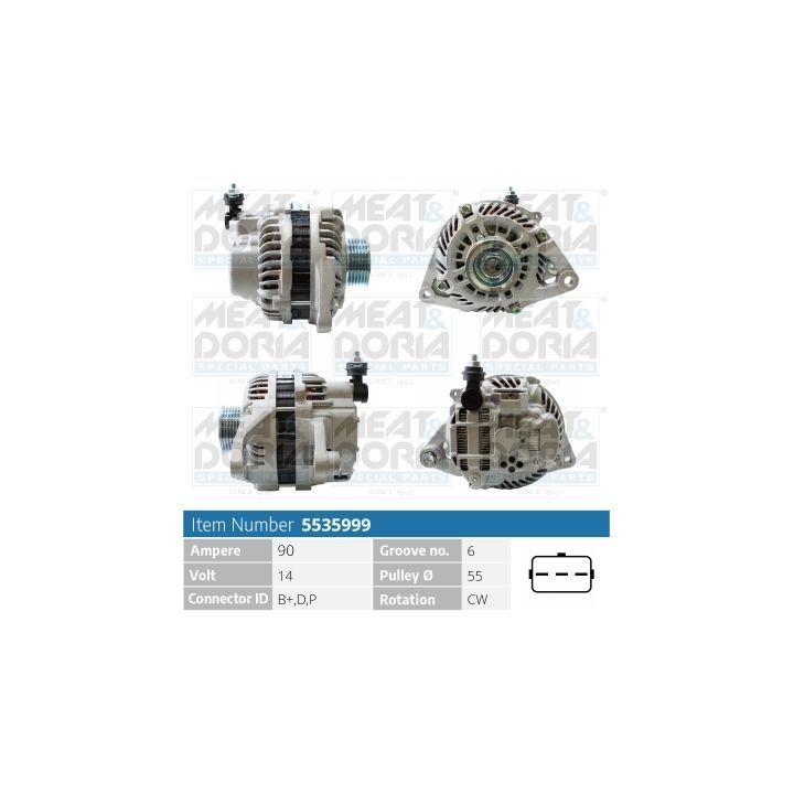 Kintamosios srovės generatorius MEAT & DORIA 5535999