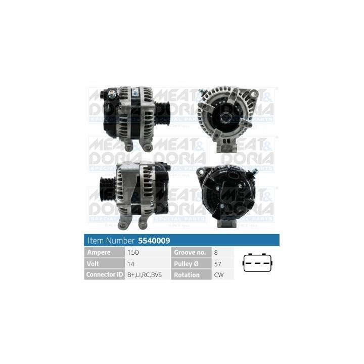 Kintamosios srovės generatorius MEAT & DORIA 5540009