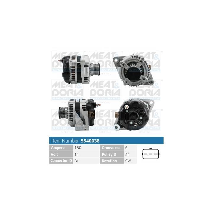 Kintamosios srovės generatorius MEAT & DORIA 5540038
