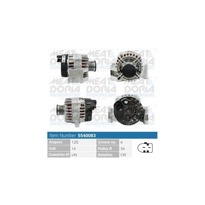 Kintamosios srovės generatorius MEAT & DORIA 5540083