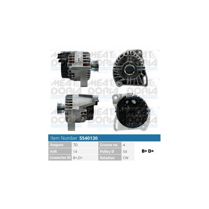 Kintamosios srovės generatorius MEAT & DORIA 5540130