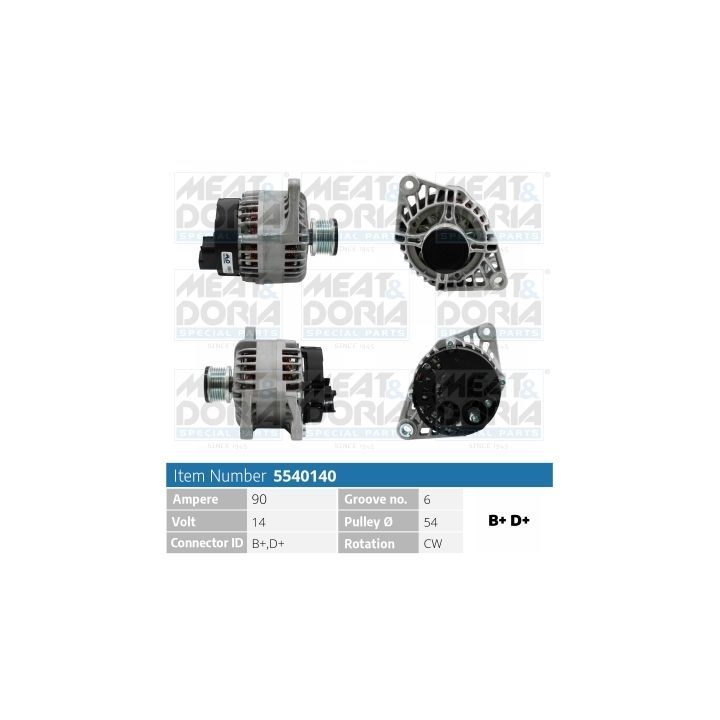 Kintamosios srovės generatorius MEAT & DORIA 5540140