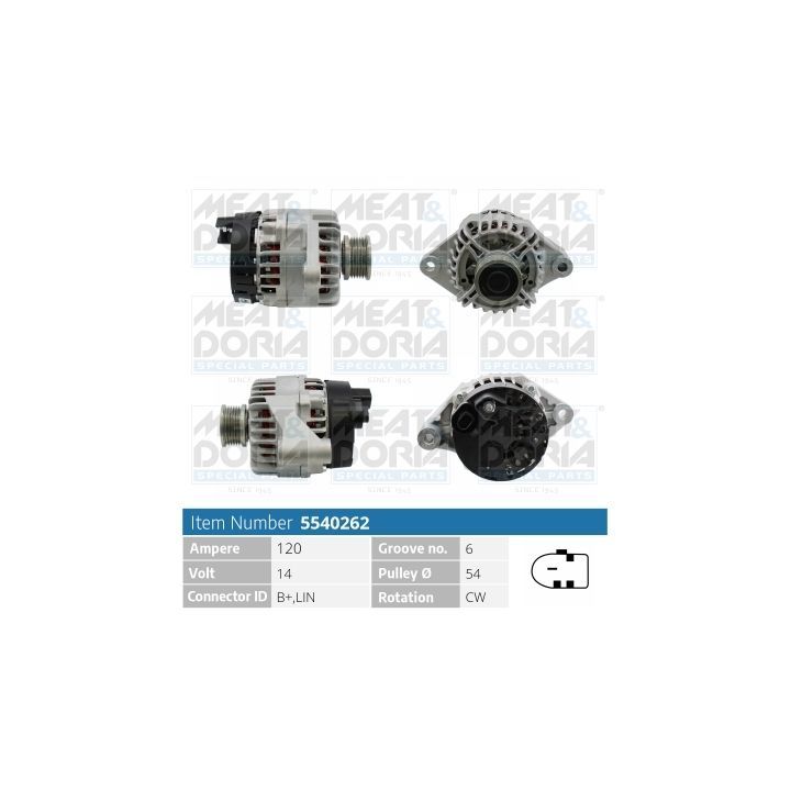 Kintamosios srovės generatorius MEAT & DORIA 5540262