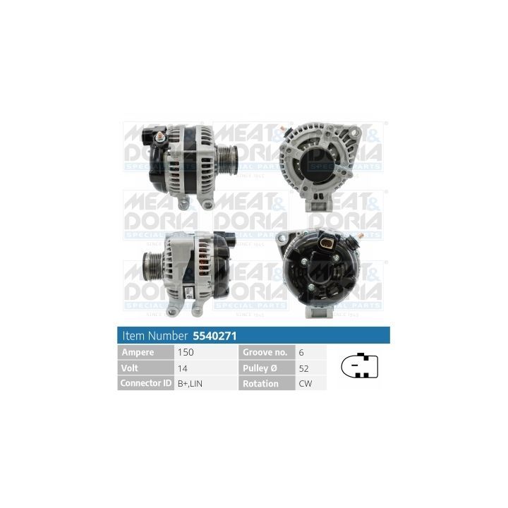 Kintamosios srovės generatorius MEAT & DORIA 5540271