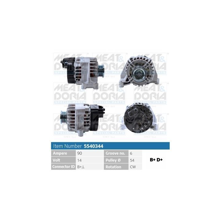 Kintamosios srovės generatorius MEAT & DORIA 5540344