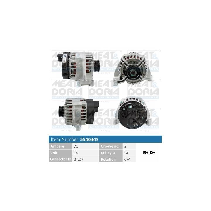 Kintamosios srovės generatorius MEAT & DORIA 5540443