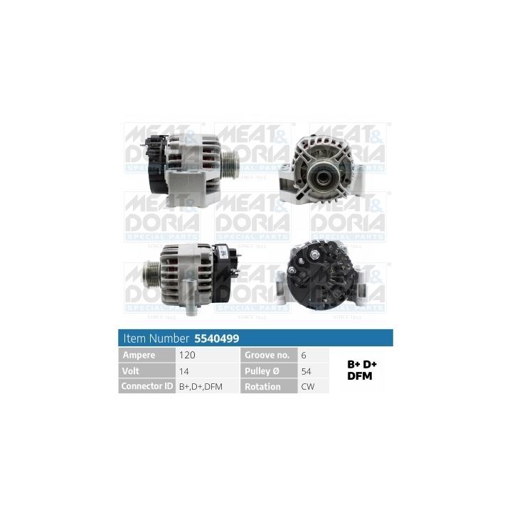 Kintamosios srovės generatorius MEAT & DORIA 5540499