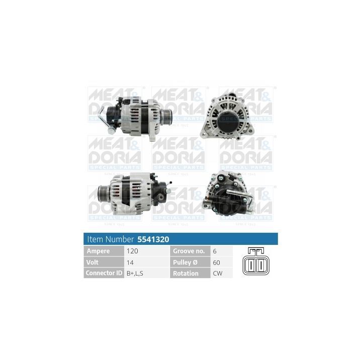 Kintamosios srovės generatorius MEAT & DORIA 5541320