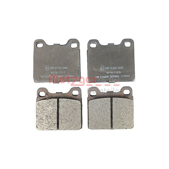 Stabdžių trinkelių rinkinys, diskinis stabdys METZGER 1170003