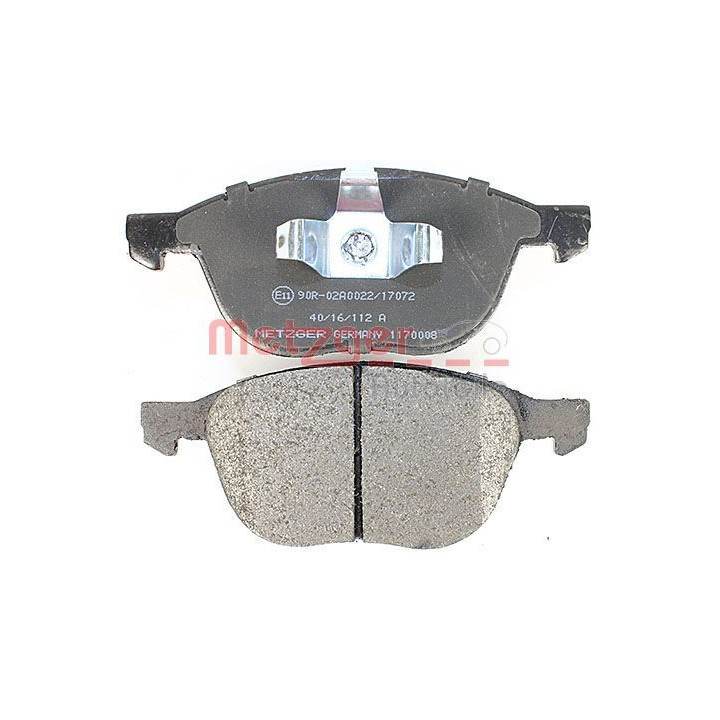 Stabdžių trinkelių rinkinys, diskinis stabdys METZGER 1170008