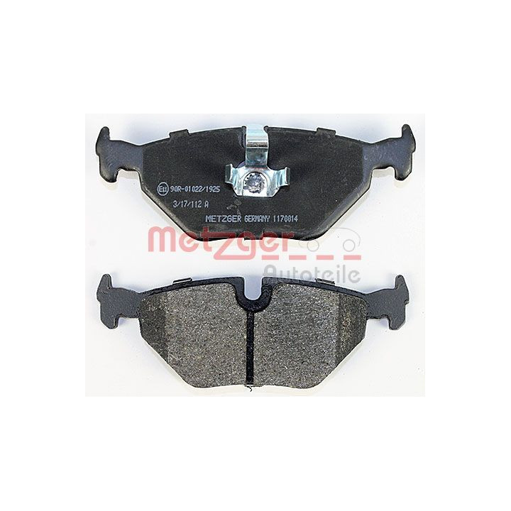 Stabdžių trinkelių rinkinys, diskinis stabdys METZGER 1170014