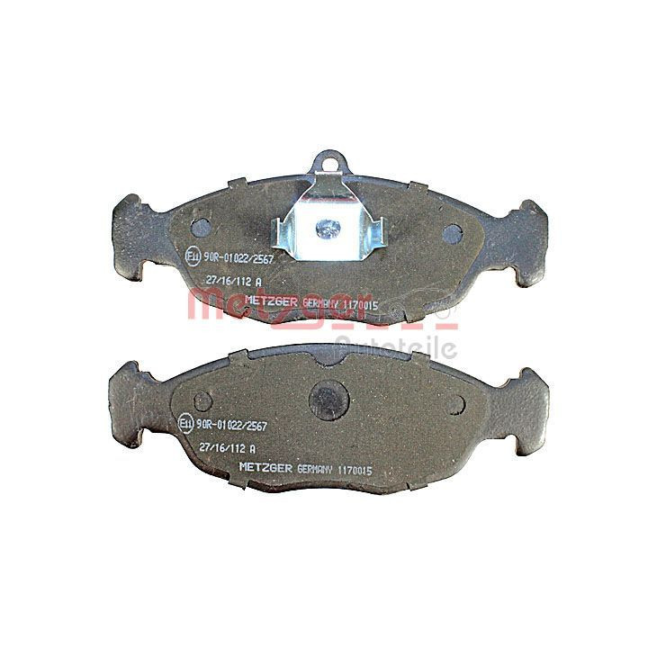 Stabdžių trinkelių rinkinys, diskinis stabdys METZGER 1170015