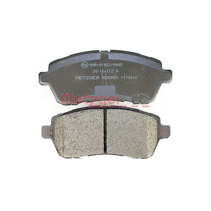 Stabdžių trinkelių rinkinys, diskinis stabdys METZGER 1170017