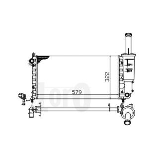 Radiatorius, variklio aušinimas ABAKUS 016-017-0021