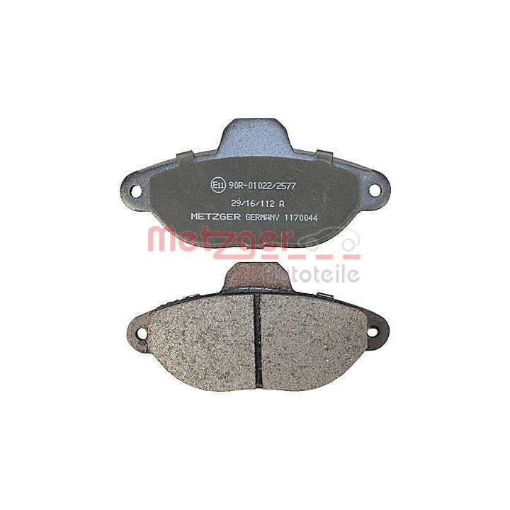 Stabdžių trinkelių rinkinys, diskinis stabdys METZGER 1170044