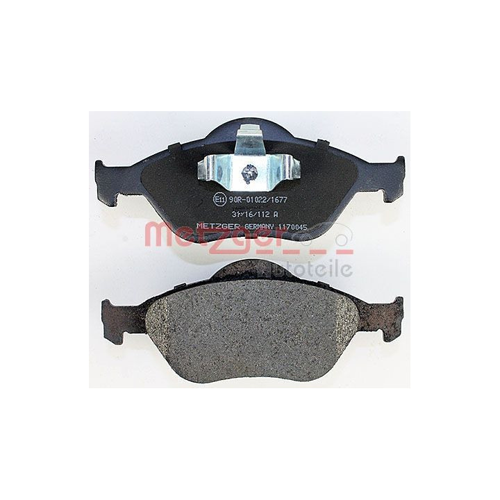 Stabdžių trinkelių rinkinys, diskinis stabdys METZGER 1170045